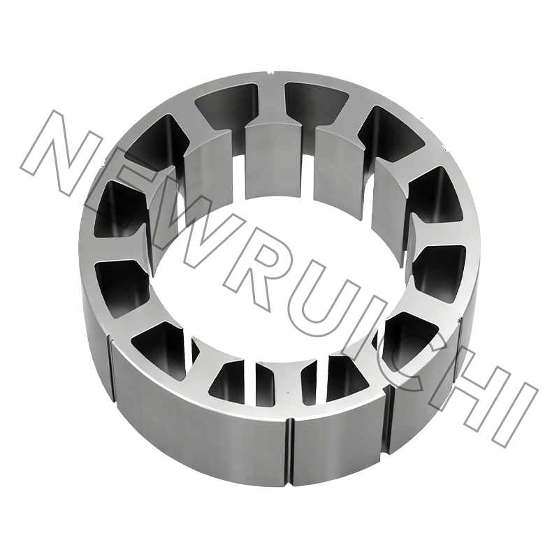 Estator de motor DC e laminações de rotor